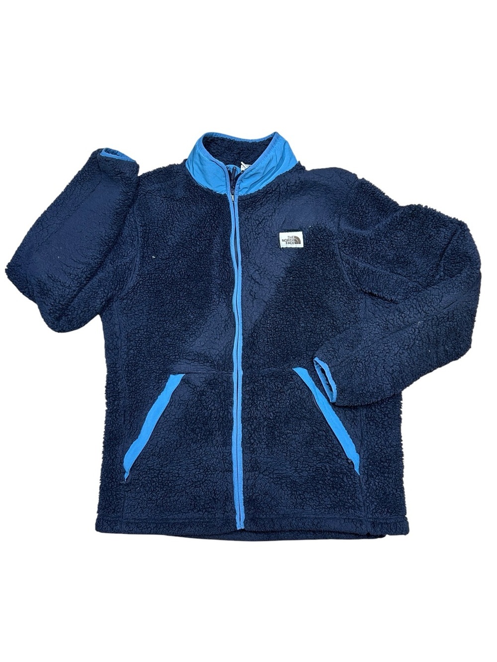 The North Face men’s blue Campshire zip up fleece jacket size large